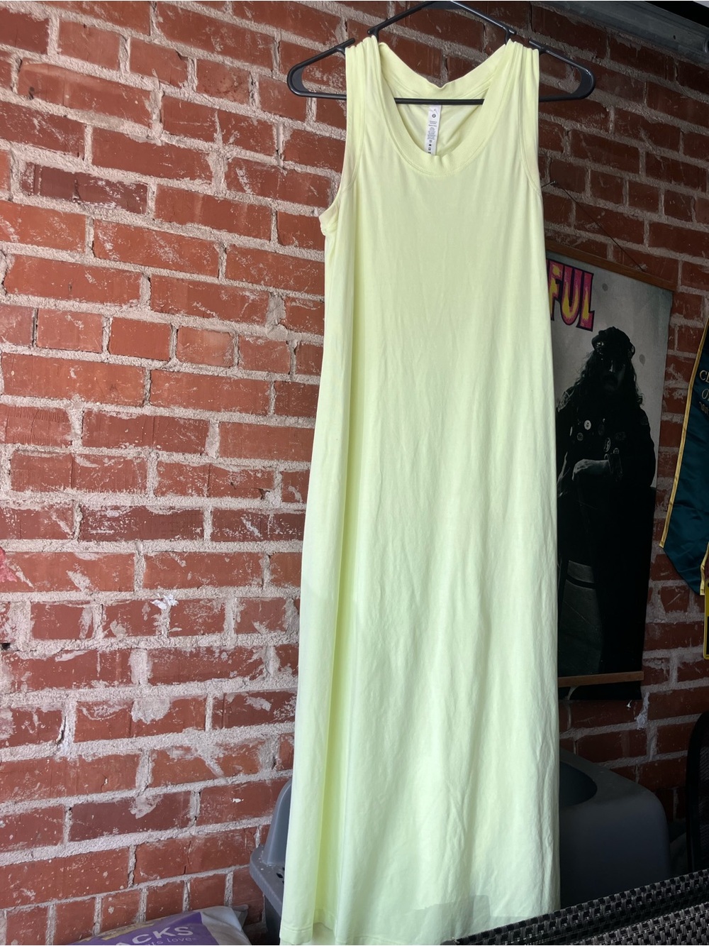 lululemon athletica Sleeveless Pale Yellow Maxi Dress
